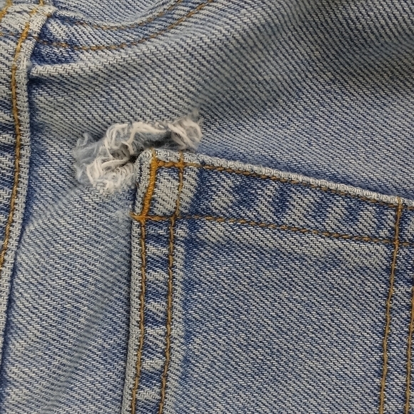 Columbia Sports Wear Tough Mother  distressed light wash faded denim jeans 36/30 - Picture 16 of 16